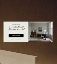 A card from the Engel & Völkers website, offering a user to get a property valuation