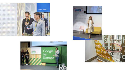 A collection of photos from Google for Startups talks and events